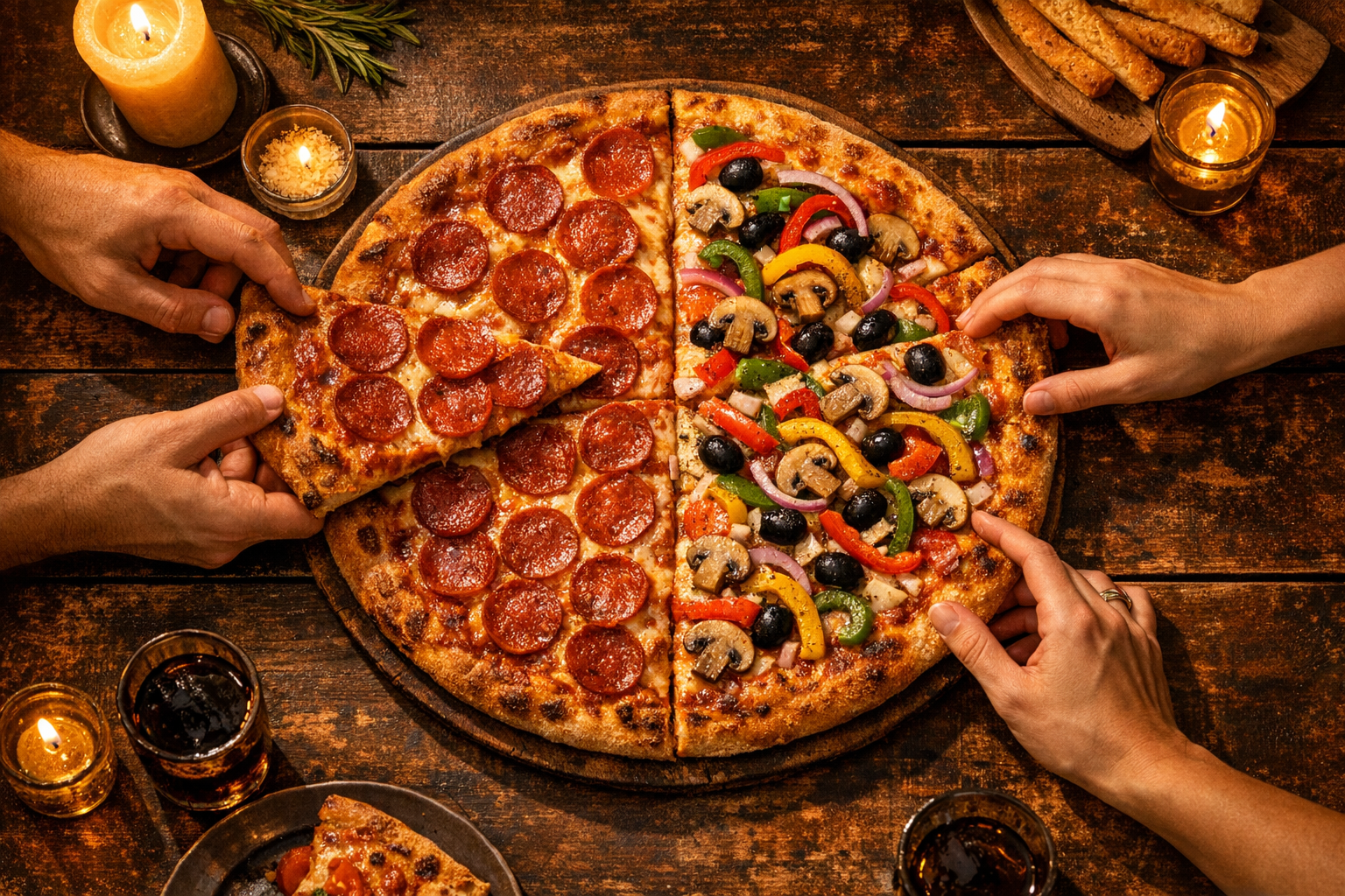 Family pizza delivery options San Francisco